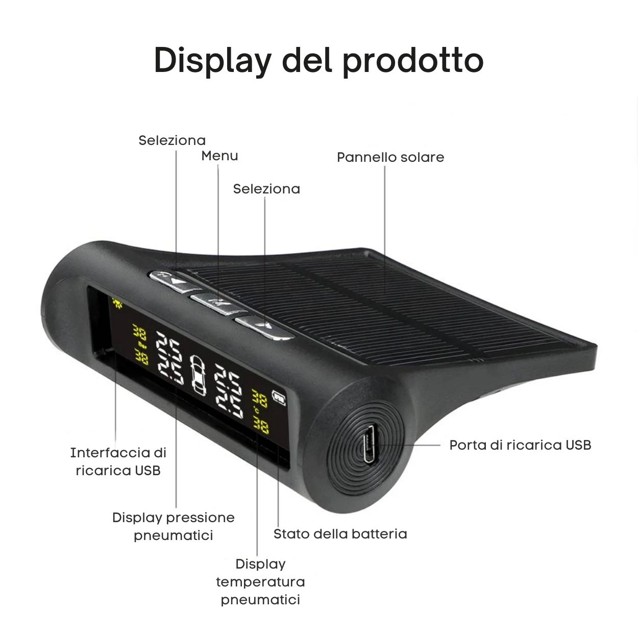 Sensore di pressione degli pneumatici